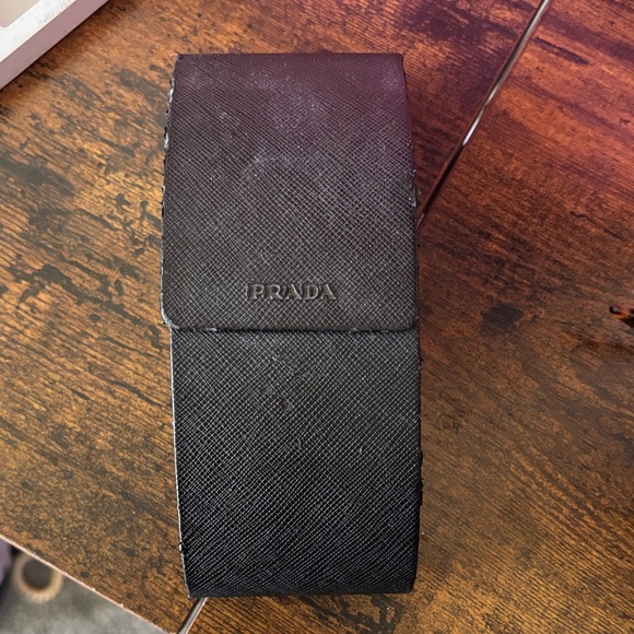 Prada Gold Frame Sunglasses with Brown Lenses - Picture 6 of 7